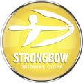 Strongbow Original Cider logo on a yellow background