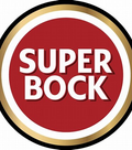 Super Bock logo with red circle and gold border