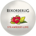 Rekorderlig Strawberry-Lime label on a white background