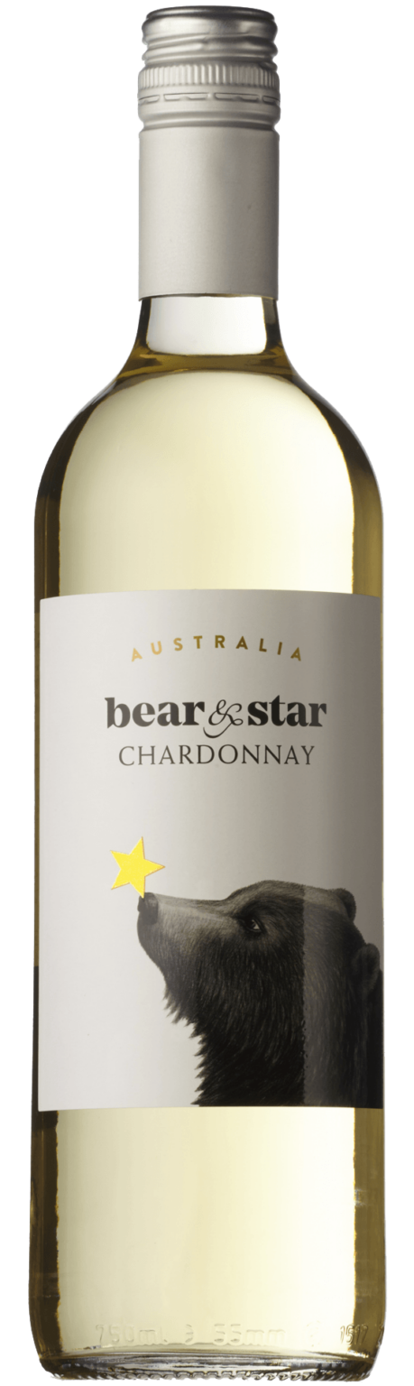 Bottle of Bear & Star Chardonnay Wine
