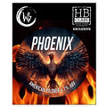 Brewery label for Phoenix American Pilsner with fiery design