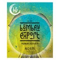 Bombay Export beer label with green and blue design