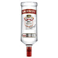 Smirnoff vodka bottle on a white background