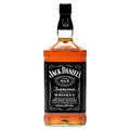 Jack Daniel's whiskey bottle on a white background