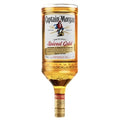 Captain Morgan Spiced Gold rum bottle on a white background