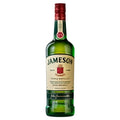 Jameson whiskey bottle on a white background
