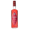 Red bottle of Antica with cherry flavor on a white background