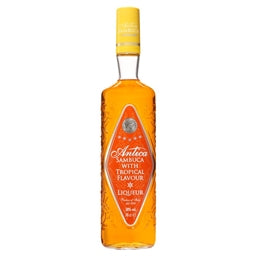 Bottle of Antica Jamaica White Rum with Tropical Flavor on a white background