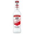 Smirnoff Ice vodka bottle on a white background