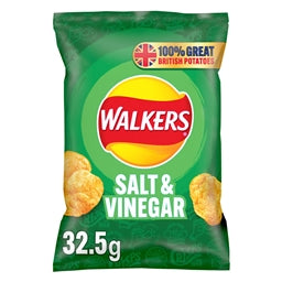 Walkers Salt & Vinegar Packet  Crisps 32.5g