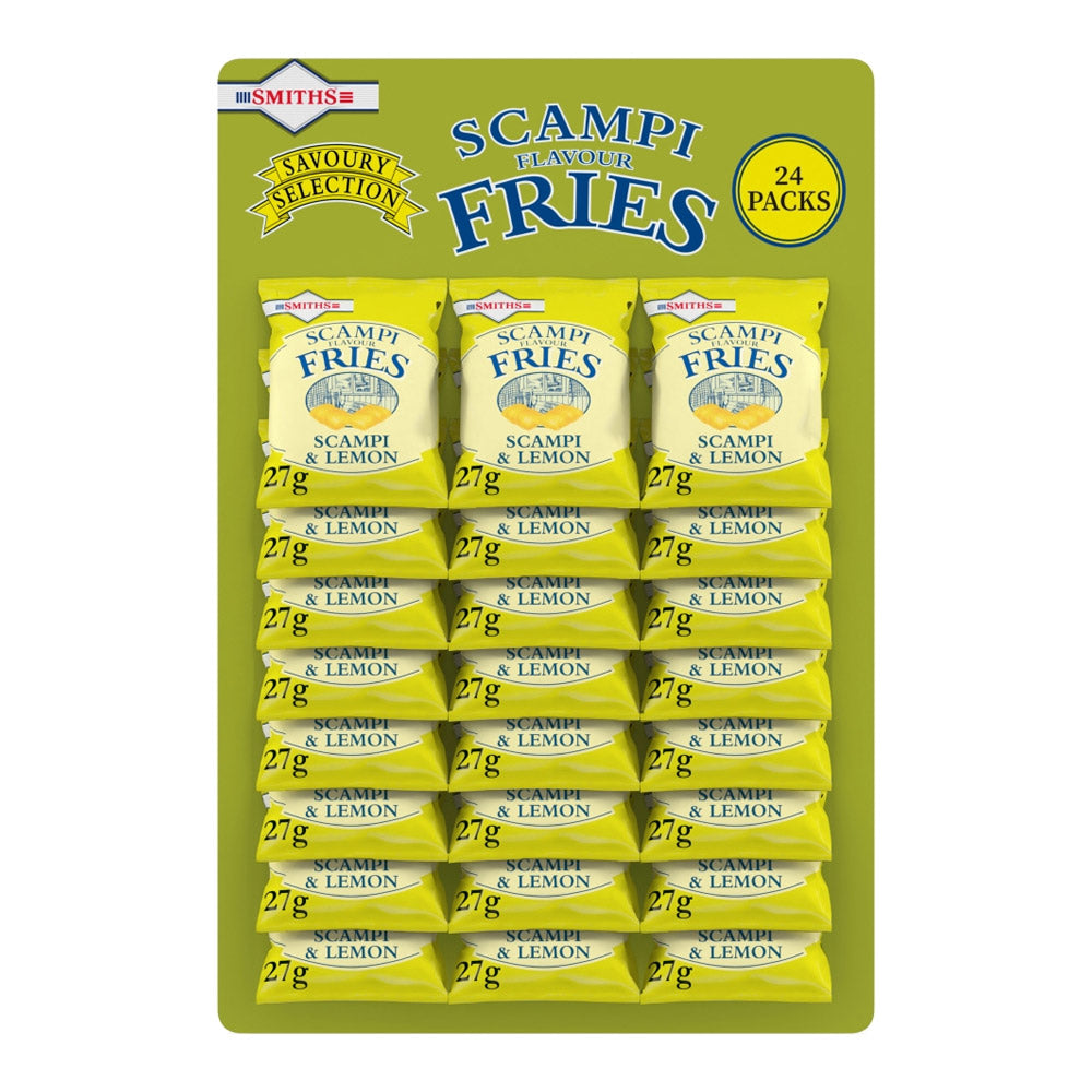 Card of 24 Packs of Scampi Fries 27g