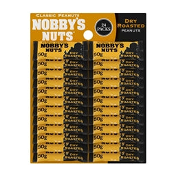 Nobbys Nuts Dry Roasted Nuts card 24x 50g